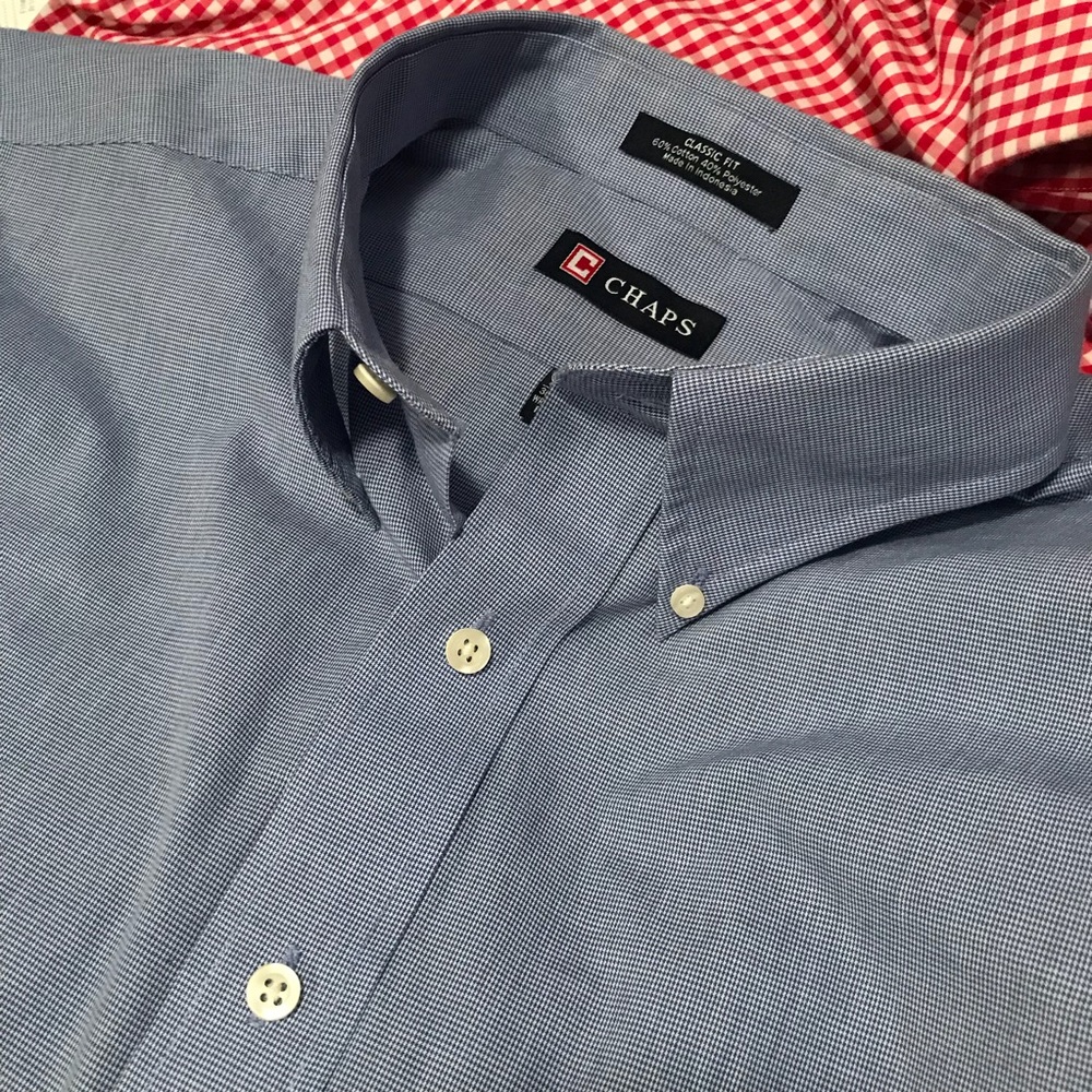 Chaps Men’s Wrinkle Free Dress Shirt